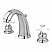 Vintage 2-Handle 3-Hole Deck Mounted Widespread Bathroom Faucet with Plastic Pop-Up in Polished Chrome