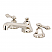 Modern 2-Handle 3-Hole Deck Mounted Widespread Bathroom Faucet with Brass Pop-Up Polished Chrome Finish