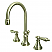 Traditional 2-Handle 3-Hole Deck Mounted Widespread Bathroom Faucet Brass Pop-Up in Polished Chrome with 7 Finish Options