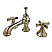 Traditional Two-Handle 3-Hole Deck Mounted Widespread Bathroom Faucet with Brass Pop-Up in 6 Finish Options