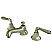 Modern Two-Handle 3-Hole Deck Mounted Widespread Bathroom Faucet with Brass Pop-Up Polished Chrome