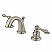 Traditional Two-Handle 3-Hole Deck Mounted Widespread Bathroom Faucet Plastic Pop-Up with Polished Chrome Finish