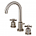 Modern Two-Handle Three-Hole Deck Mounted Widespread Bathroom Faucet with Brass Pop-Up in Polished Chrome Finish
