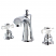 Vintage Two-Handle 3-Hole Deck Mounted Widespread Bathroom Faucet with Plastic Pop-Up in Polished Chrome Finish