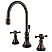 Traditional Two-Handle 3-Hole Deck Mounted Widespread Bathroom Faucet Brass Pop-Up in Polished Chrome with Finish Options