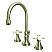 Traditional Two-Handle 3-Hole Deck Mounted Widespread Bathroom Faucet with Brass Pop-Up