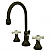Traditional Two-Handle 3-Hole Deck Mounted Widespread Bathroom Faucet with Brass Pop-Up