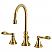 Traditional Two-Handle 3-Hole Deck Mounted Widespread Bathroom Faucet Brass Pop-Up with Polished Chrome