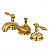 Traditional 2-Handle 3-Hole Deck Mounted Dual Lever Widespread Bathroom Faucet with Brass Pop-Up in Polished Chrome