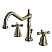 Traditional Dual Cross 2-Handle Three-Hole Deck Mounted Widespread Bathroom Faucet with Brass Pop-Up in Polished Chrome