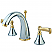 Traditional Dual Lever Handle 3-Hole Deck Mounted Widespread Bathroom Faucet with Brass Pop-Up in Polished Chrome
