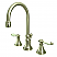 Traditional Dual Lever Handle Three-Hole Deck Mounted Widespread Bathroom Faucet with Brass Pop-Up in Polished Chrome