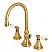Traditional Dual Lever Handle Three-Hole Deck Mounted Widespread Bathroom Faucet with Brass Pop-Up in Polished Chrome