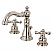 Traditional Two-Handle 2-Hole Deck Mounted 8 in. Widespread Bathroom Faucet with Retail Pop-Up in Polished Chrome