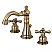 Traditional Two-Handle 2-Hole Deck Mounted 8 in. Widespread Bathroom Faucet with Retail Pop-Up in Polished Chrome