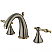 Traditional Dual Lever Handle Three-Hole Deck Mounted Widespread Bathroom Faucet Brass Pop-Up in Polished Chrome