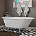 Cast-Iron Rolled Rim Clawfoot Tub 55" X 30" with complete Free Standing British Telephone Faucet and Hand Held Shower with Plumbing Package Options