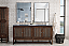 James Martin Athens Collection 72" Double Vanity Cabinet, Mid Century Acacia