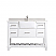 Issac Edwards Collection 48" Single Bathroom Vanity Set in White and Composite Carrara White Stone Top with White Farmhouse Basin without Mirror