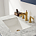 Issac Edwards Collection 30" Single Bathroom Vanity Set in Royal Blue and Carrara White Marble Countertop without Mirror