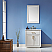 Issac Edwards Collection 30" Single Bathroom Vanity Set in White and Carrara White Marble Countertop without Mirror