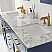 Issac Edwards Collection 72" Double Bathroom Vanity Set in Royal Blue and Carrara White Marble Countertop without Mirror
