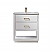.Issac Edwards Collection 30" Single Bathroom Vanity Set in White and Carrara White Marble Countertop