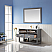 Issac Edwards Collection 48" Single Bathroom Vanity Set in Gray and Carrara White Marble Countertop with Mirror Option