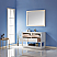 Issac Edwards Collection 48" Single Bathroom Vanity Set in White and Carrara White Marble Countertop with Mirror Option