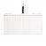 24" White Finish Wall Mount Bath Vanity with Linen Cabinet Option Made in Spain