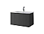 24" Grey Finish Wall Mount Bath Vanity with Linen Cabinet Option Made in Spain