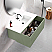32" Lime Finish Wall Mount Bath Vanity with Linen Cabinet Option Made in Spain
