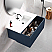 40" Royal Blue Finish Wall Mount Bath Vanity with Linen Cabinet Option Made in Spain