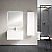 48" Bright White Finish Wall Mount Bath Vanity with Linen Cabinet Option Made in Spain