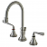 Modern Two-Handle 3-Hole Deck Mounted Widespread Bathroom Faucet with Brass Pop-Up Polished Chrome Finish