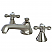 Modern Two-Handle 3-Hole Deck Mounted Widespread Bathroom Faucet with Brass Pop-Up Polished Chrome with 4 Color Options