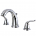 Traditional Two-Handle 3-Hole Deck Mounted Widespread Bathroom Faucet with Plastic Pop-Up in Polished Chrome with 3 Finish Options