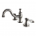 Traditional 2-Handle 3-Hole Deck Mounted Widespread Bathroom Faucet Brass Pop-Up Polished Chrome Color