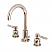 Modern Two-Handle 3-Hole Deck Mounted Widespread Bathroom Faucet Brass Pop-Up Polished Chrome