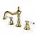 Traditional 2-Handle Three-Hole Deck Mounted Widespread Bathroom Faucet Brass Pop-Up Polished Chrome with 4 Color Option