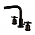 Modern Two-Handle 3-Hole Deck Mounted Widespread Bathroom Faucet with Brass Pop-Up with 6 Finish Options