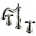 raditional Two-Handle 3-Hole Deck Mounted Widespread Bathroom Faucet with Plastic Pop-Up Polished Chrome with 4 Finish Options