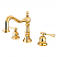 Traditional Two-Handle 3-Hole Deck Mounted Widespread Bathroom Faucet Brass Pop-Up in Polished Chrome with 4 Finish Options