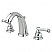 Traditional Two-Handle 3-Hole Deck Mounted Widespread Bathroom Faucet with Plastic Pop-Up Polished Chrome with 4 Color Options