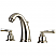 Traditional Two-Handle 3-Hole Deck Mounted Widespread Bathroom Faucet with Plastic Pop-Up Polished Chrome with 4 Color Options