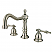 Traditional 2-Handle 3-Hole Deck Mounted Widespread Bathroom Faucet Brass Pop-Up Polished Chrome with 4 Finish Options