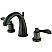Modern Two-Handle 3-Hole Deck Mounted Widespread Bathroom Faucet Brass Pop-Up with 4 Finish Options
