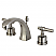 Modern Two-Handle 3-Hole Deck Mounted Widespread Bathroom Faucet with Brass Pop-Up in Polished Chrome with 4 Color Options