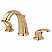 Traditional Two-Handle 3-Hole Deck Mounted Widespread Bathroom Faucet with Plastic Pop-Up in Polished Chrome with Four Finish Option