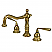 Traditional Two-Handle 3-Hole Deck Mounted Widespread Bathroom Faucet with Brass Pop-Up in Polished Chrome with Four Color Option
